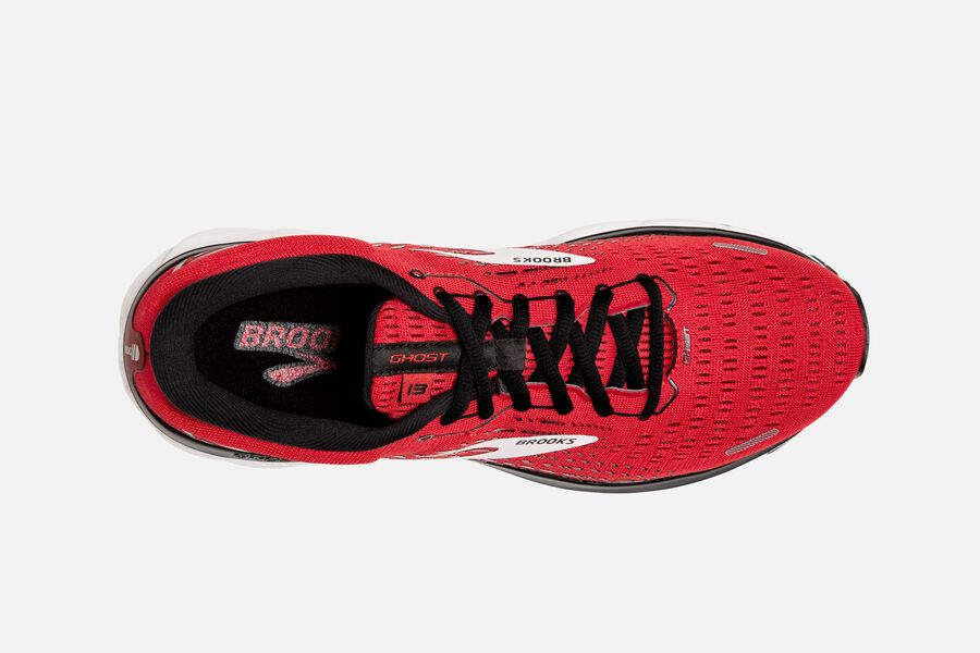 Brooks Ghost 13 Road Loopschoenen Heren - Rood/Wit - 059814FNM